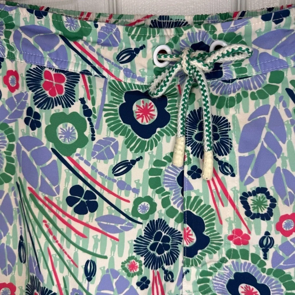 johnnie-O Multicolor Floral Men's Swim Shorts Trunks Size XL GUC